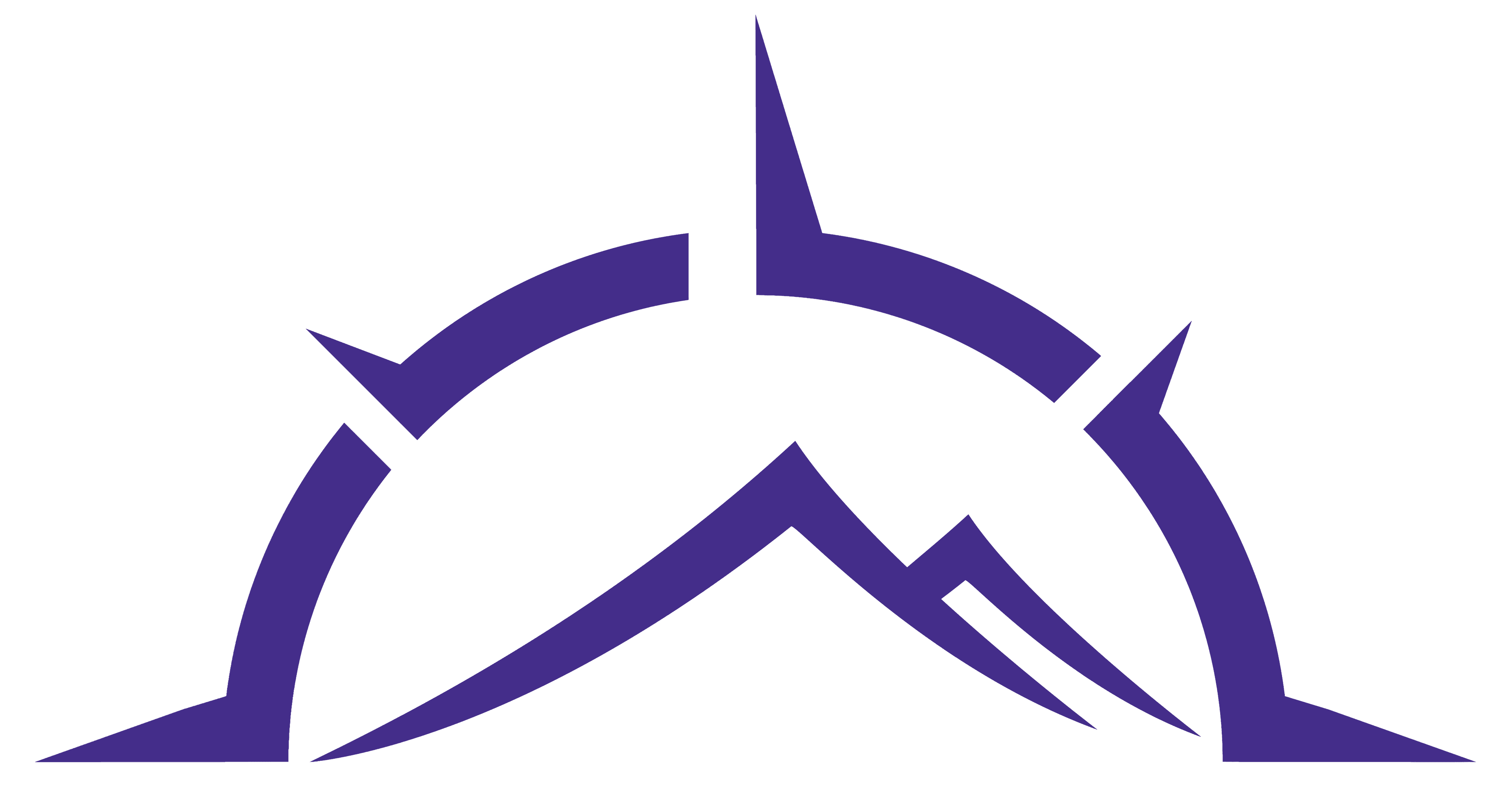 Signal North Marketing mock homepage with a purple compass-inspired mark, service pillars, and a clear call-to-action band.